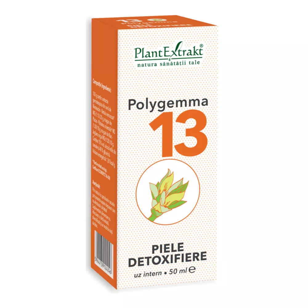 PlantExtrakt Polygemma nr. 13 Piele-Detoxifiere x 50 ml