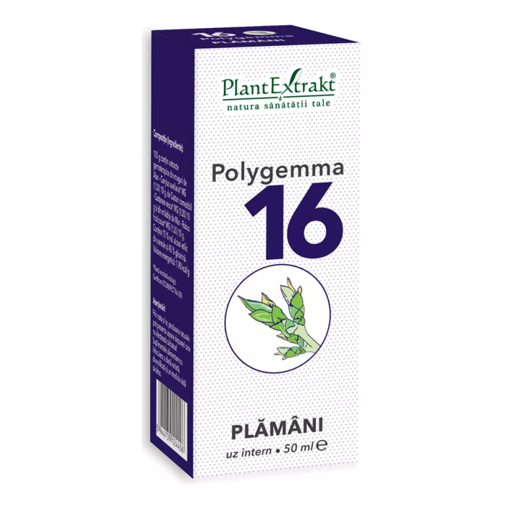Polygemma 16, Plămâni, 50 ml, Plant Extrakt