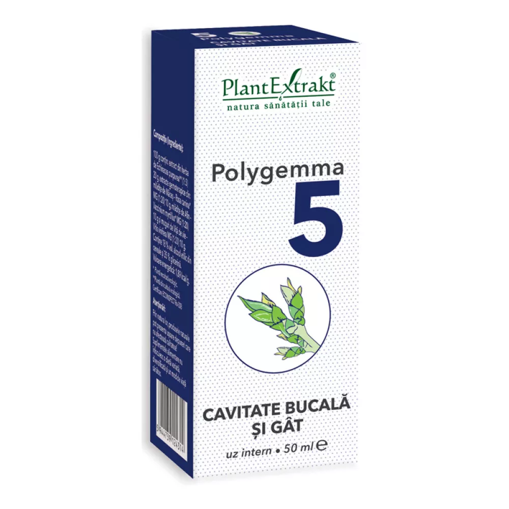 Polygemma 5 - Cavitate bucala si gat (50 ml), Plantextrakt